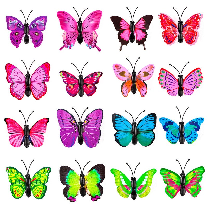 Yalis Decorative Thumb Tacks 12 Pcs Colorful Cute Pushpins for Feature Wall, Whiteboard, Corkboard, Photo Wall (Butterfly) - Image 2